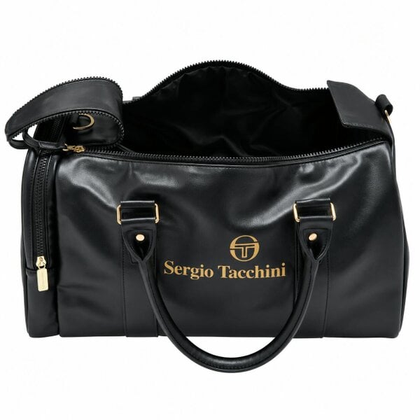 Sergio Tacchini Jorno Holdall Gym Bag Black/Gold