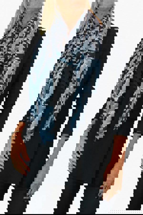 Paulo Due Leopard Spot Print Lightweight Shawl Scarf