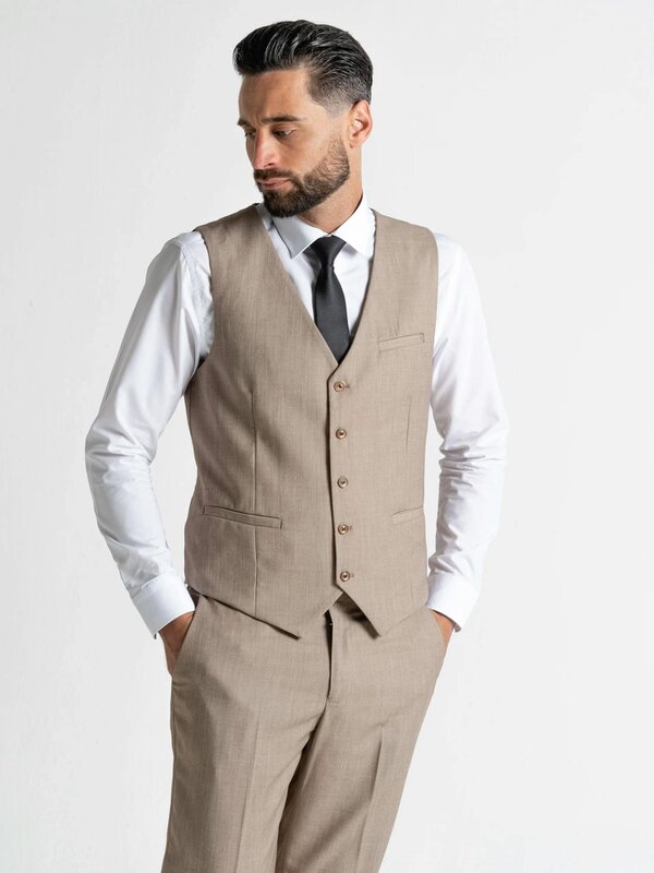 V2 Classic Henry - Light Brown Three Piece Suit