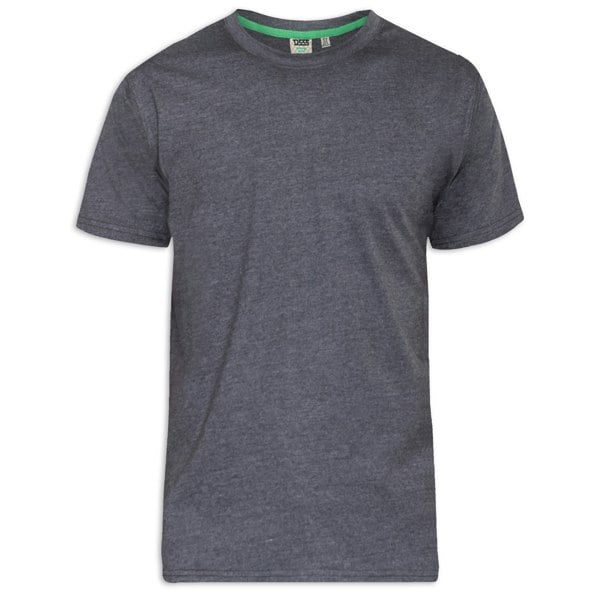 Duke Mens D555 Flyers 2 Crew Neck T-Shirt - Charcoal Melange