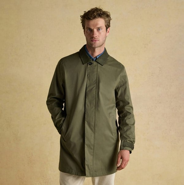Joules Sandford Mens Waterproof Raincoat Green