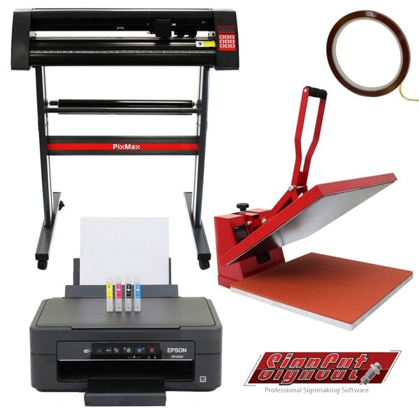 PixMax 50cm Clam Press, 720mm Vinyl Cutter & Epson Printer