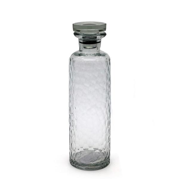 Culinary Concepts Clear Cut Glass Water Bottle with Glass Top