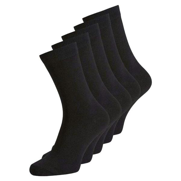 Jack And Jones Unisex Adult Sports Socks (Pack of 5) - Black - 