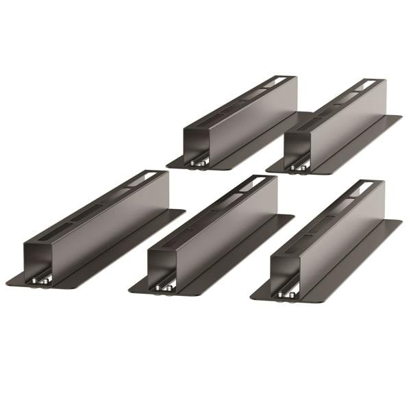 Gr8 Home Overhead 5 Pcs Storage Utility Bin Rack Brackets Garage Ceiling Rail Organiser