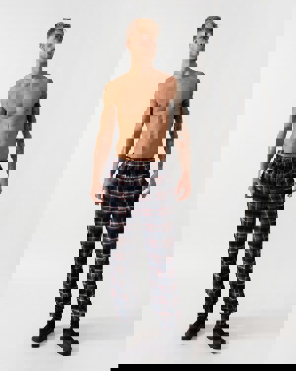 BOSS Orange Mens Holiday Pyjama Pants - Open Blue 460 - CHO - Designer Mens Pyjamas