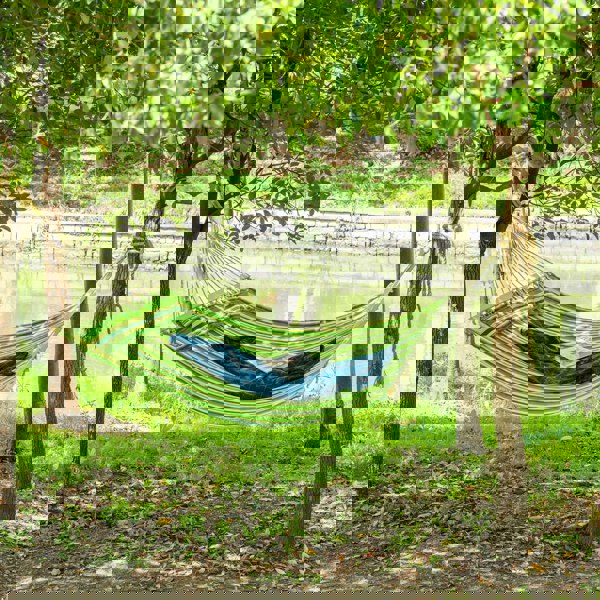 Outsunny Hammock Outdoor Garden Camping Hanging Swing Portable Travel Green