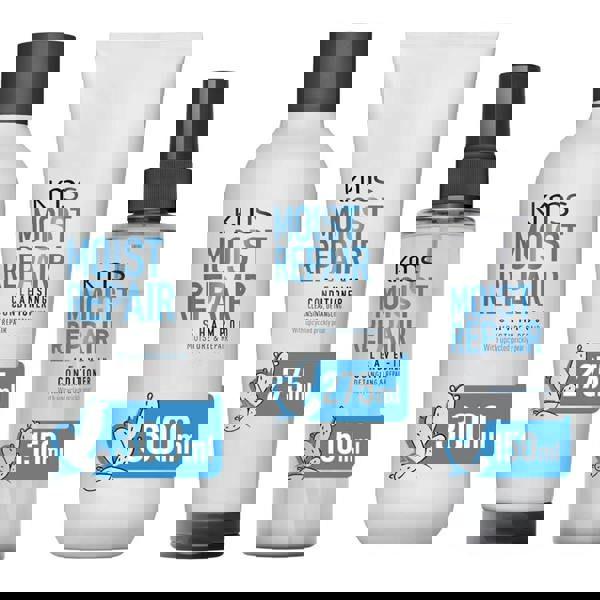 KMS Moist Repair Shampoo Cleansing Conditioner Leave-In Conditioner