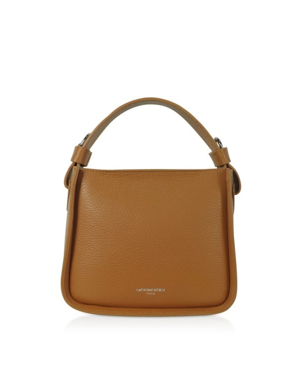 Le Parmentier Duplo Small Top Handle bag - Cognac