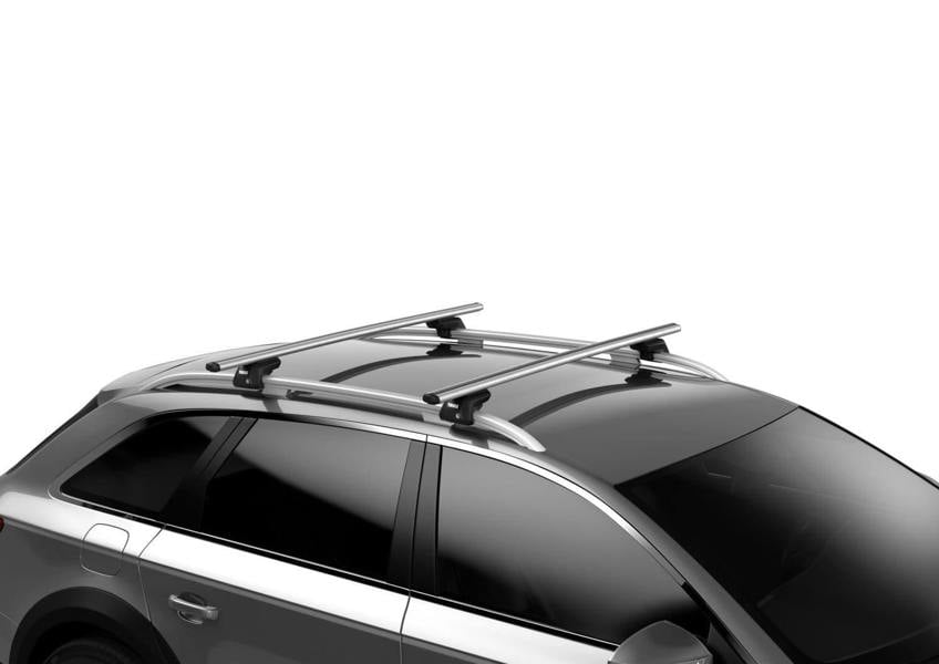 Thule Aerodynamic Roof Rack Bars Aero Universal 118cm for Vehicles with Raised Rails