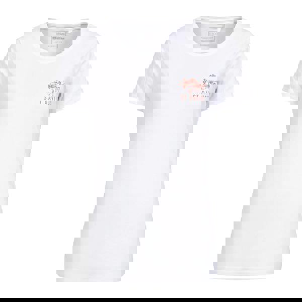 Mountain Warehouse Womens/Ladies St Davids Printed Organic T-Shirt - White - 