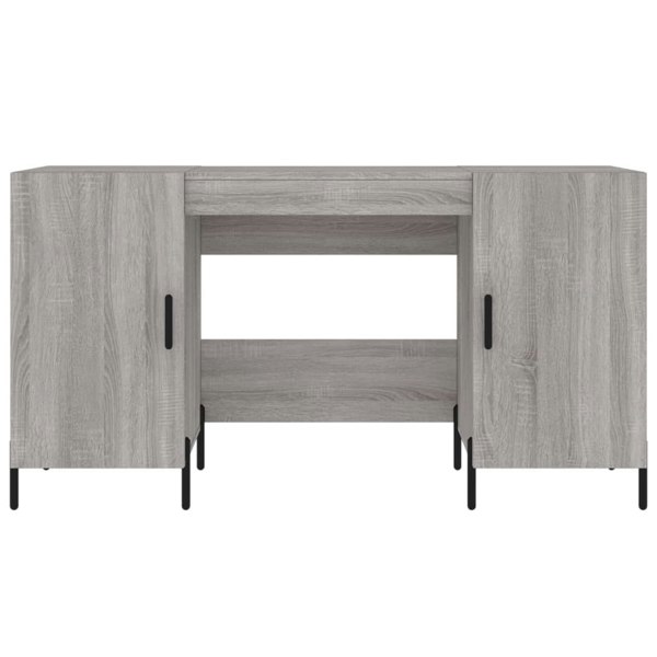 Berkfield Desk Grey Sonoma 140x50x75 cm Engineered Wood
