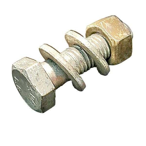 Fixaball M12 Hex Bolt 8.8 Washers Full Nut cl.6 Galvanised DIN 931