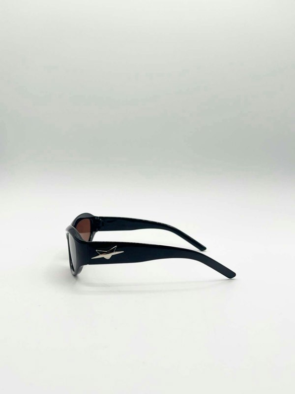 SVNX Star Racer Sunglasses in Black Brown