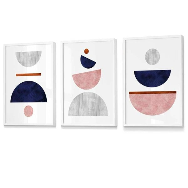 Flower Market Prints in Green, FRAMED Set of 3 with Flowers of London, Edinburgh, Dublin | Artze Wall Art UK