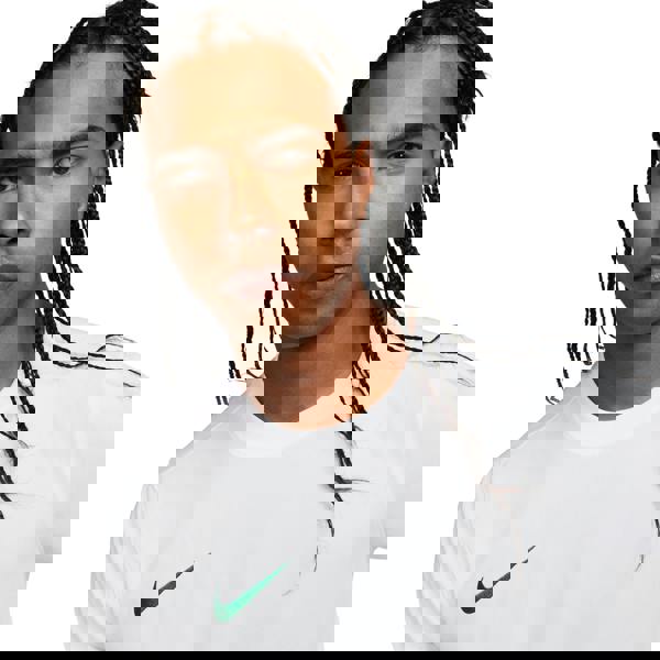 Nike Mens Dry Park VII Short-Sleeved Jersey - White/Green - 