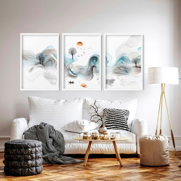 Zen wall art | set of 3 Japanese wall art