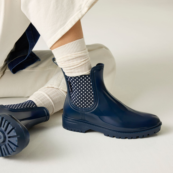 Regatta Women's Lady Harriett II Ankle Wellington Boots - Navy/White Sand