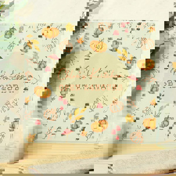 Personalised Memento Company Personalised Pumpkin Glass Chopping Board