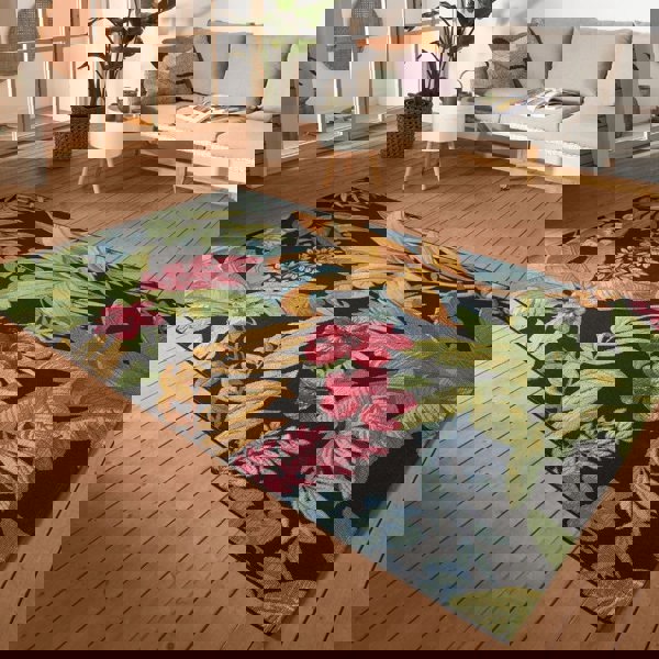 Flair Indoor & Outdoor Rug Tropical Flowers