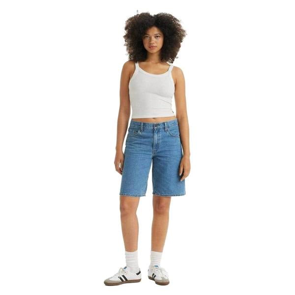 Levis Womens/Ladies Denim Baggy Jean Shorts - Blue - 