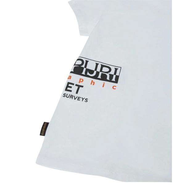 Napapijri Childrens/Kids Eiger Crew Neck Regular T-Shirt - White - 