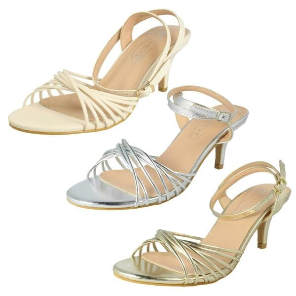 Spot On Ladies Spot On Strappy Evening Sandals F12115
