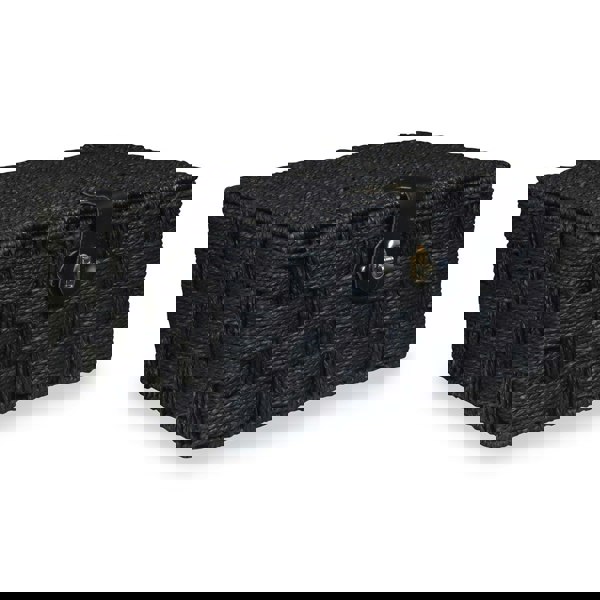 Twisted Black Paper Rope Basket