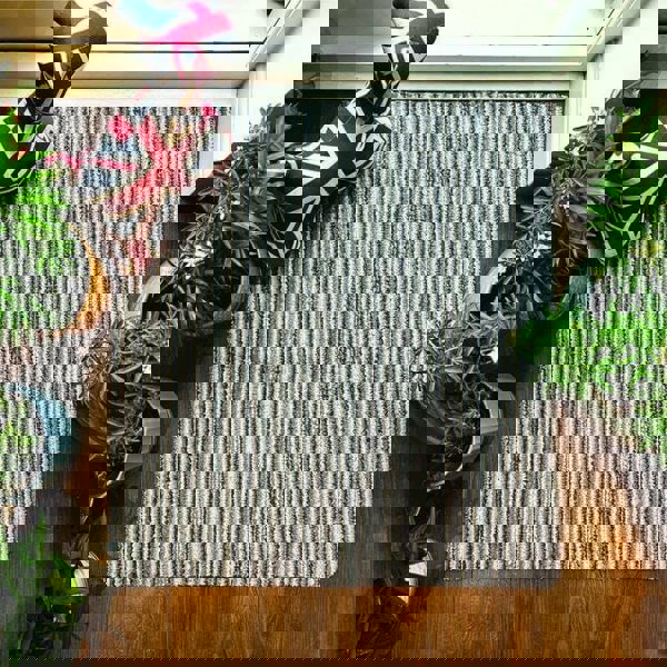 The Rugs Candy Washable Mat Striped Design | Vibrant