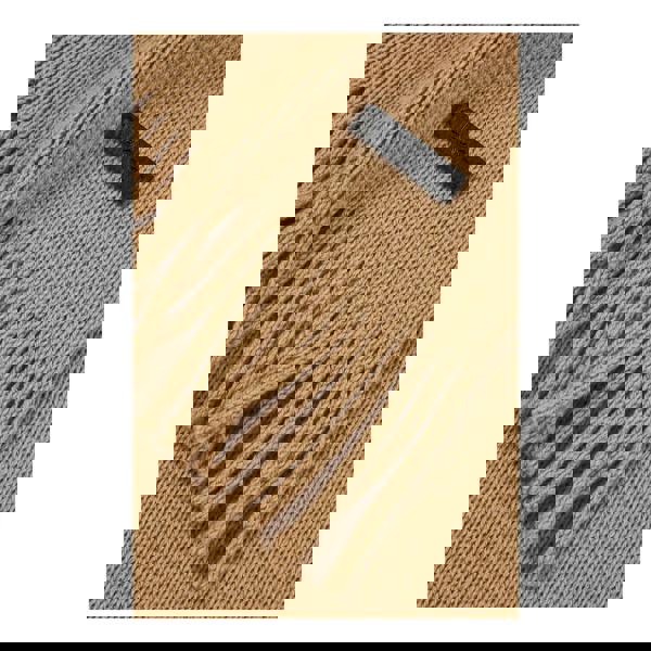 Boss Albas Logo Virgin Wool Scarf - Beige - 