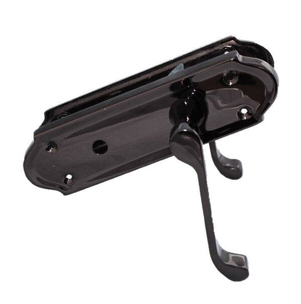 EDH Door Hardware Black Nickel Door Handles - Askworth Internal Door Handle Set for Internal Doors