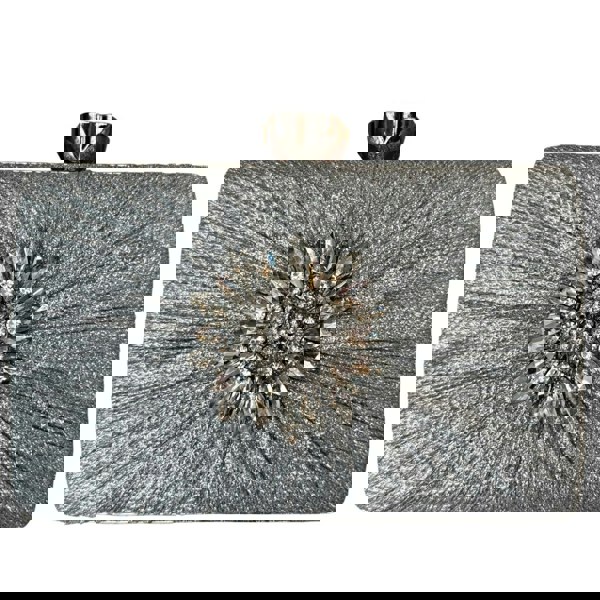 Love EMVY Petal Radiance Floral Clutch Sparkle Evening Bag