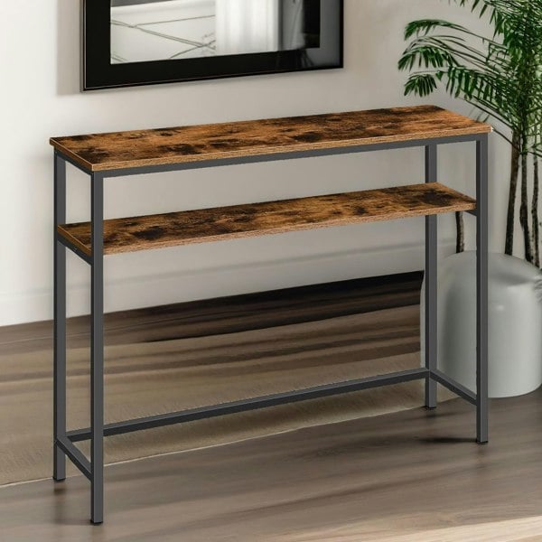 Rafaelo Mobilia Console Table With 2 Shelves