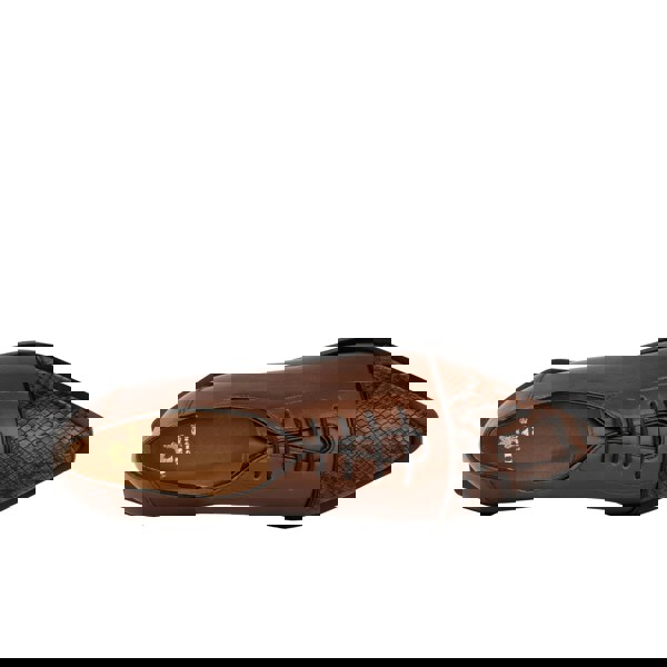 Embassy London Sloan - Brown & Snake - Women's Leather Oxford with Snakeskin toe