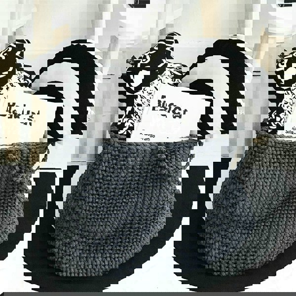 Medium cotton basket CHARCOAL - Zuri House