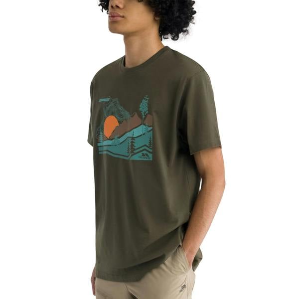 Trespass Mens Murray Quick Dry T-Shirt - Dark Vine - 