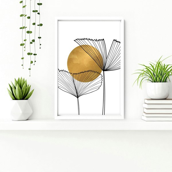 Botanical bathroom | set of 3 bathroom wall decor