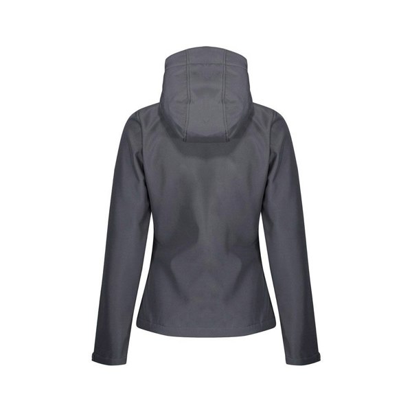 Regatta Womens/Ladies Venturer Hooded Soft Shell Jacket - Seal Grey/Black