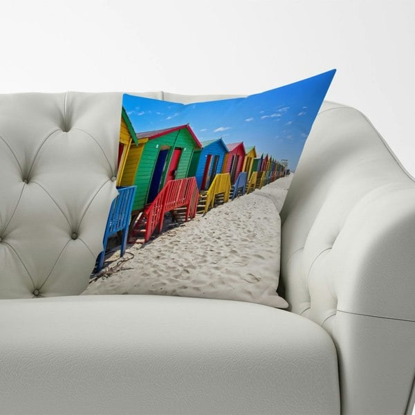 Warren Reed Beach Huts At Muizenberg Beach Cushions