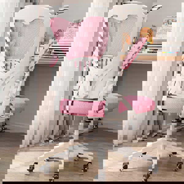 Iara Office Chair-Ritconcept-Pink ( With White Legs )-Rit Concept