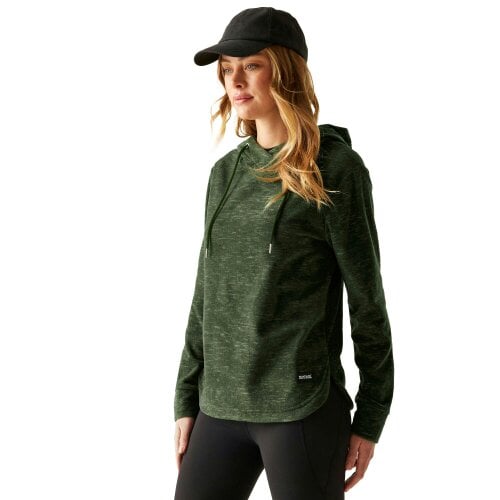 Regatta Womens Mayse Hoodie - Dark Khaki - Dark Khaki - 22 UK - 70% Polyester/30% Recycled Polyester