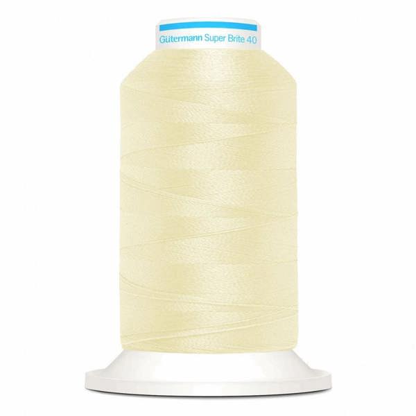 Gutermann Super Brite Polyester 40 Embroidery Thread 1000m Polyester Thread Suitable For Embroidery
