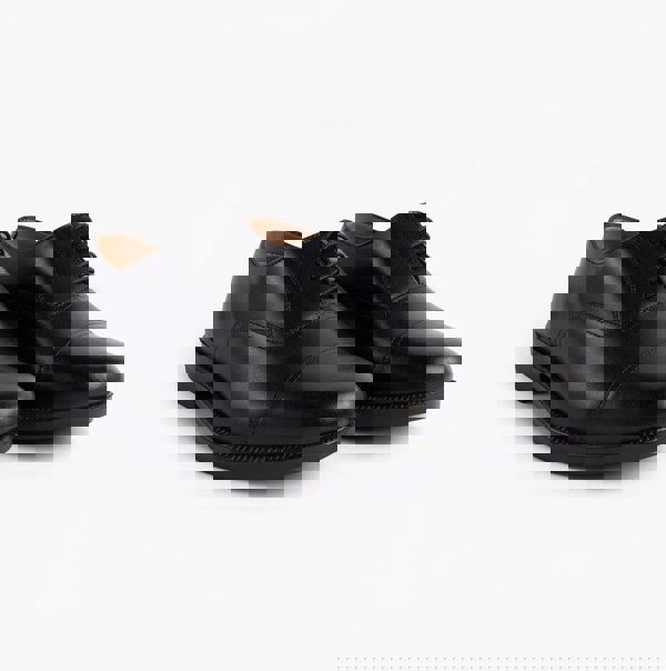 Grafters DUSTIN Mens Leather Oxford Cadet Shoes Black