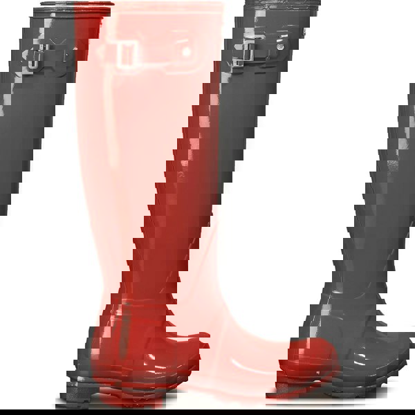 Hunter Original Tall Gloss Wellington Boots Womens - Military Red