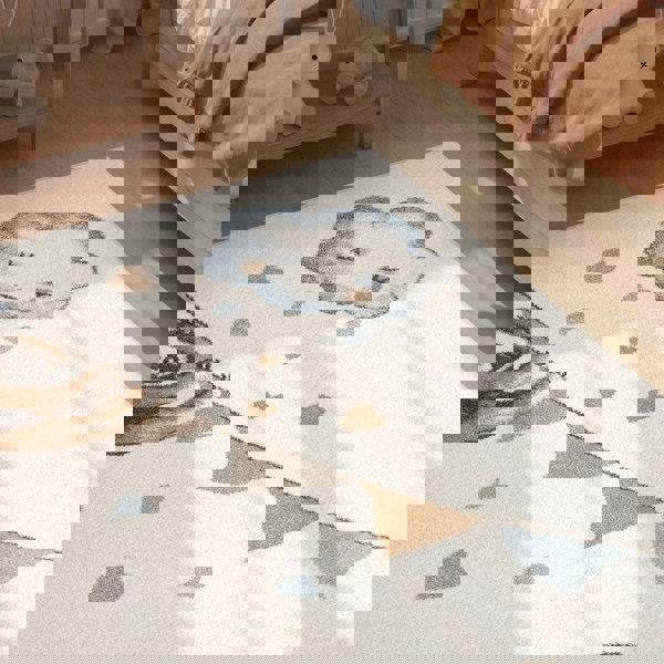 Kids Walk like an Elephant Rainy Party Rug, Heat-insulating, Soft pile | THE RUGS