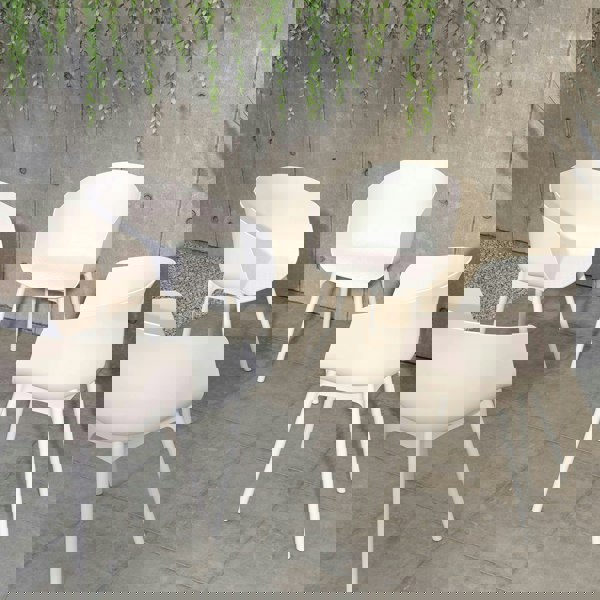 Dorel Home York xl Dining Chair in White - 2 pieces