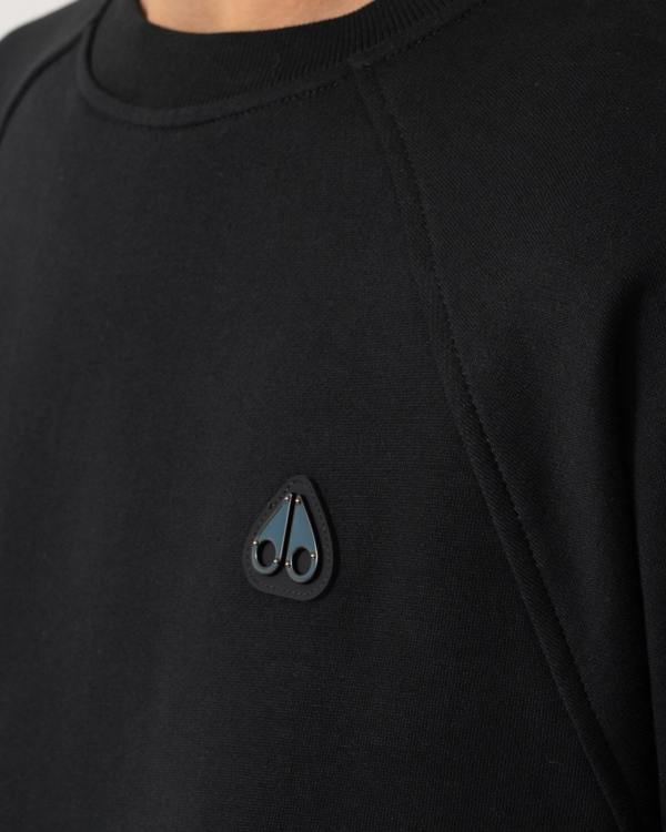 Moose Knuckles Mens Yul Crewneck Sweatshirt - Black 292