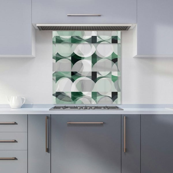 Warren Reed - Designer Geometric Grey Green Kitchen Splashback