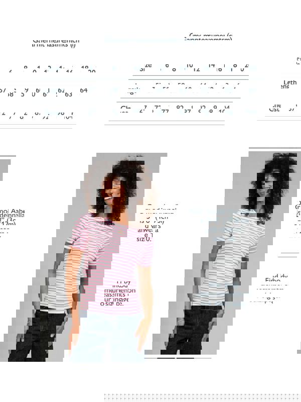 Kite Womens Organic Portesham Jersey T-Shirt Azalea Stripe