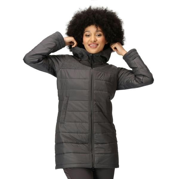 Regatta Womens/Ladies Melanite Baffled Padded Jacket - Seal Grey - 